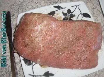 Fleischgerichte: Kalbsbraten mit Wacholderrahmsoße - Rezept - Bild Nr. 3