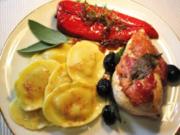Hähnchenbrüstchen "Italia" - von der Saltimbocca inspiriert - Rezept