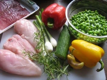 Hähnchen-Saltimbocca mit Paprikagemüse an Rosmarinkartoffeln - Rezept - Bild Nr. 2