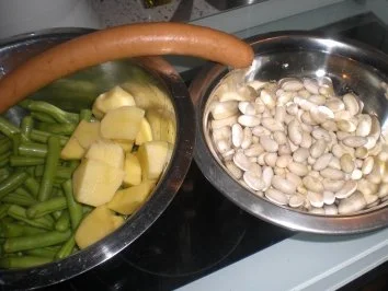 Rezept: Bohnentopf grün weiß Bild Nr. 3 Bohnentopf grün weiß - Rezept - Bild Nr. 3