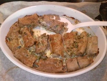 Herzhaft gefüllte Buchweizenpfannkuchen - Rezept