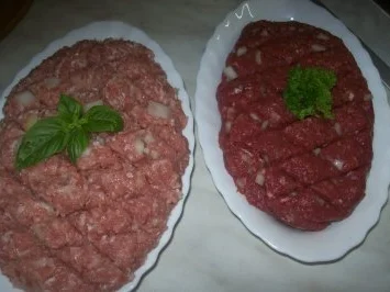 Rezept: Abendbrot - Tatar u. Schweinehack ♥ ♥ ♥ Abendbrot - Tatar u. Schweinehack ♥ ♥ ♥ - Rezept