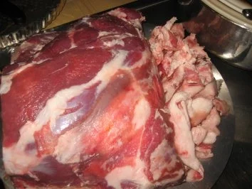 Fleisch: Geschmorter,gespickter Lammbraten - Rezept - Bild Nr. 6