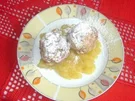 Rezept: gebackene Apfelknödel mit Apfelmus gebackene Apfelknödel mit Apfelmus - Rezept