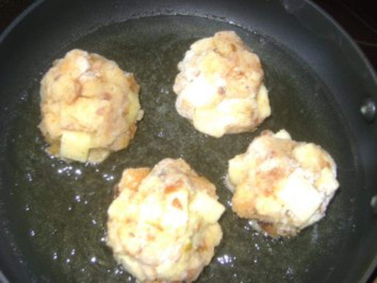 gebackene Apfelknödel mit Apfelmus - Rezept - Bild Nr. 3