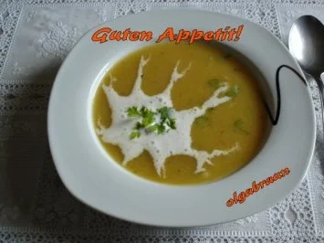 Pikante Pfirsichcremesuppe - Rezept