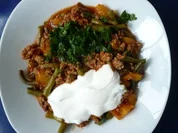 Grüne Bohnen mit Hack - Rezept