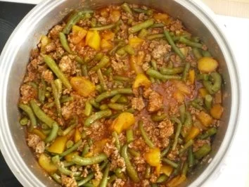 Rezept: Grüne Bohnen mit Hack Bild Nr. 6 Grüne Bohnen mit Hack - Rezept - Bild Nr. 6