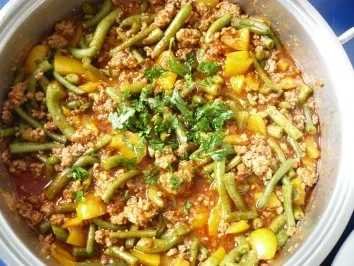 Rezept: Grüne Bohnen mit Hack Bild Nr. 7 Grüne Bohnen mit Hack - Rezept - Bild Nr. 7