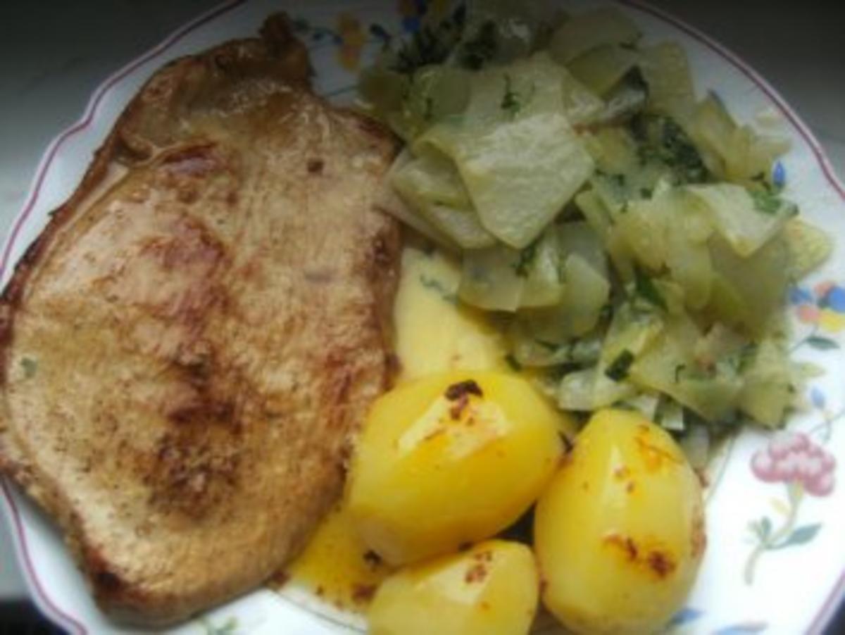 Kohlrabi-Rahm-Gemüse zart und lecker - Rezept - kochbar.de