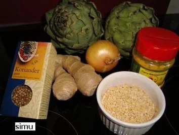 Rezept: Artischocken mit Mung-Creme Bild Nr. 2 Artischocken mit Mung-Creme - Rezept - Bild Nr. 2