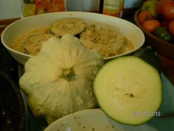 Sternzucchini und grüne paniert mit Dip - Rezept - Bild Nr. 4