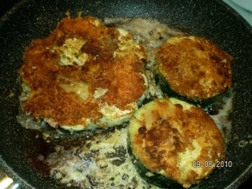 Sternzucchini und grüne paniert mit Dip - Rezept - Bild Nr. 5