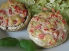 Köstlich gefüllte Riesenchampignons - Rezept