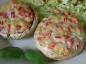 Köstlich gefüllte Riesenchampignons - Rezept
