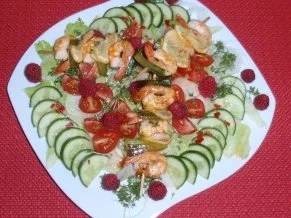 Gute-Laune-Sommersalat mit Garnelenspießchen - Rezept - Bild Nr. 6