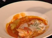 Trio von Schmorgurke in pikanter Soße und gratinierte Garnelen - Rezept - Bild Nr. 9