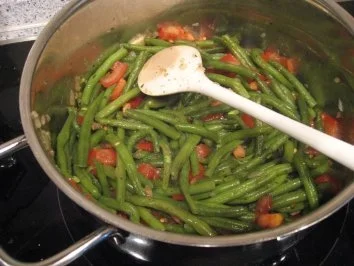 Hauptgericht-Tomatige Böhnchen mit Hackfleisch - Rezept - Bild Nr. 3