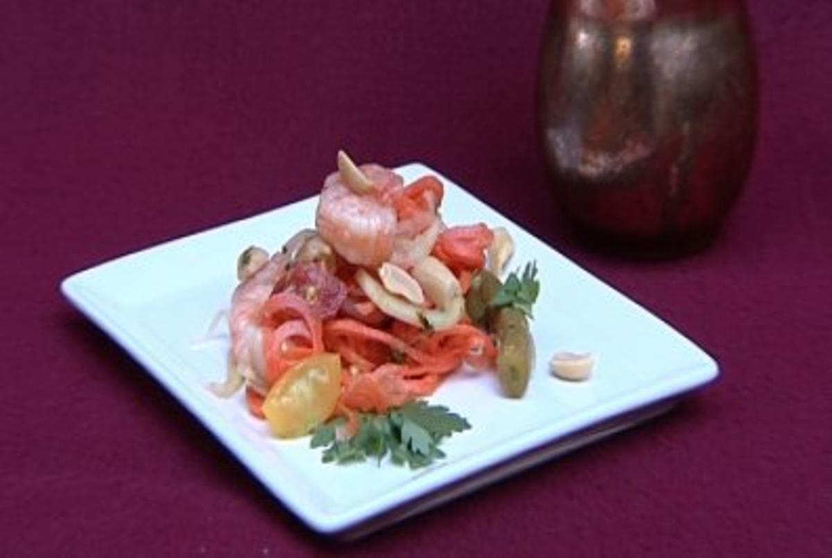 Thailändischer Green Papaya Salad mit Garnelen - Rezept