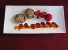 Pfannkuchen mit Marmelade, Walnüssen, Schokolade und Quark - alles geschichtet - Rezept