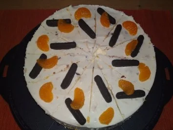 Mandarinentorte mit Erfrischungsstäbchen - Rezept - Bild Nr. 2