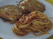 Vegetarische Schnitzel mit Spaghetti - Rezept