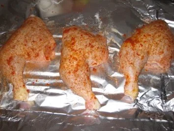 Hähnchenschenkel in einer bunten Gemüsepfütze  ;-))) - Rezept - Bild Nr. 3