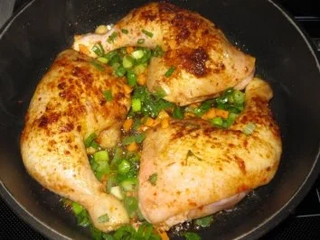 Hähnchenschenkel in einer bunten Gemüsepfütze  ;-))) - Rezept - Bild Nr. 4