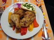 Hähnchenkeulen mal süß-sauer - Rezept