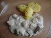 Lachs-Krabben-Soße mit Petersilienkartoffeln - Rezept