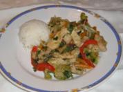 Geflügelbruststreifen mit Wok-Gemüse - Rezept