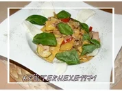 Trüffelravioli umzingelt von Thunfisch und Gemüse... - Rezept