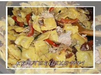 Rezept: Trüffelravioli umzingelt von Thunfisch und Gemüse... Bild Nr. 2 Trüffelravioli umzingelt von Thunfisch und Gemüse... - Rezept - Bild Nr. 2