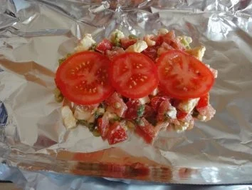 Rezept: Schafskäsesalat vom Grill Bild Nr. 3 Schafskäsesalat vom Grill - Rezept - Bild Nr. 3