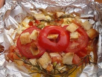 Rezept: Schafskäsesalat vom Grill Schafskäsesalat vom Grill - Rezept