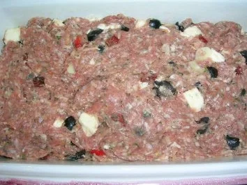 Rezept: Mediterraner Hackbraten mit Sauce Gribiche und nicht ganz stilecht - Bratkartoffeln Bild Nr. 5 Mediterraner Hackbraten mit Sauce Gribiche und nicht ganz stilecht - Bratkartoffeln - Rezept - Bild Nr. 5