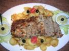 Mediterraner Hackbraten mit Sauce Gribiche und nicht ganz stilecht - Bratkartoffeln - Rezept