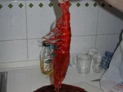 Melonen-Gazpacho mit Carabineros und Basilikum-Popcorn - Rezept