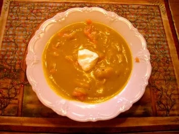 Kürbissuppe mit Räucherlachs - Rezept - Bild Nr. 2