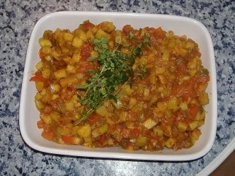 Pisto " spanischer Gemüsesalat " - Rezept