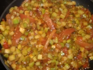 Pisto " spanischer Gemüsesalat " - Rezept