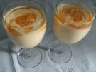 Pfirsich-Mousse auf Quarksahne - Rezept