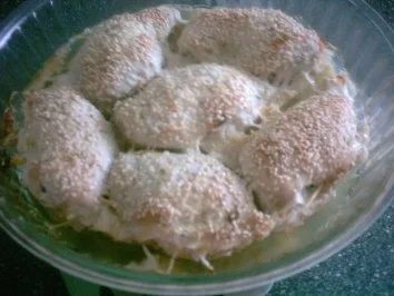 Rezept: Hähnchenbrust gefüllt mit Lauch und Sesam Bild Nr. 6 Hähnchenbrust gefüllt mit Lauch und Sesam - Rezept - Bild Nr. 6