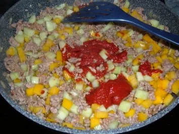 Blätterteig - Quiche mit Hack und Feta - Rezept - Bild Nr. 2