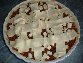 Blätterteig - Quiche mit Hack und Feta - Rezept - Bild Nr. 4