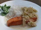 Rezept: Lachsfilet mit Spitzkohlgemüse Lachsfilet mit Spitzkohlgemüse - Rezept