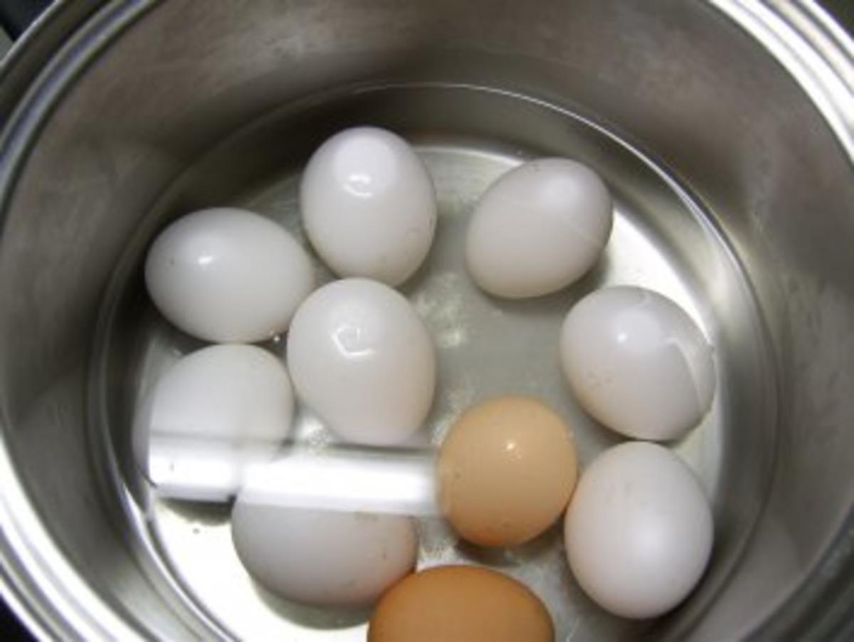 Bilder für gefüllte Eier aus dem Ofen - Rezept