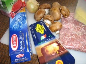 Spaghettini mit Champignon Bolognese - Rezept - Bild Nr. 2