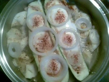 Zucchinischiffchen mit Eierfracht - Rezept - Bild Nr. 4