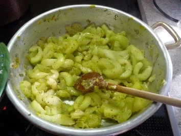 Gemüsebeilage : Schmorgurken in Meerettichsoße... - Rezept - Bild Nr. 7